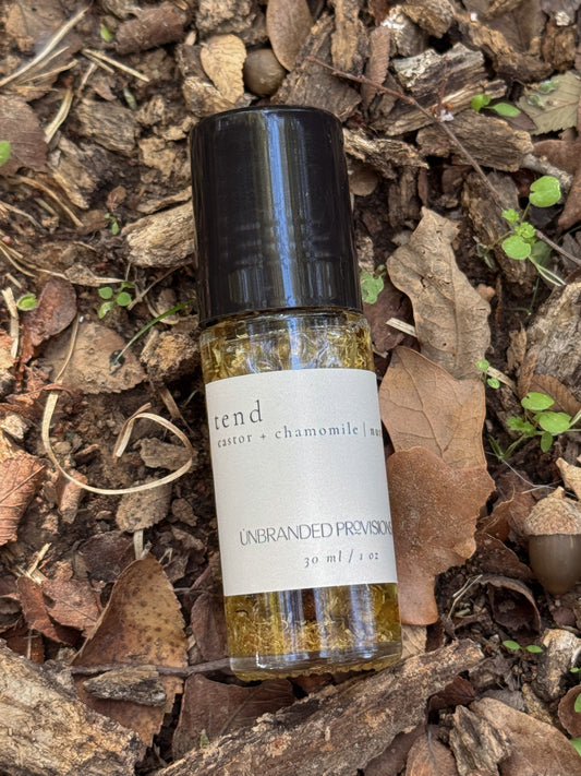 tend | castor + chamomile flower roller